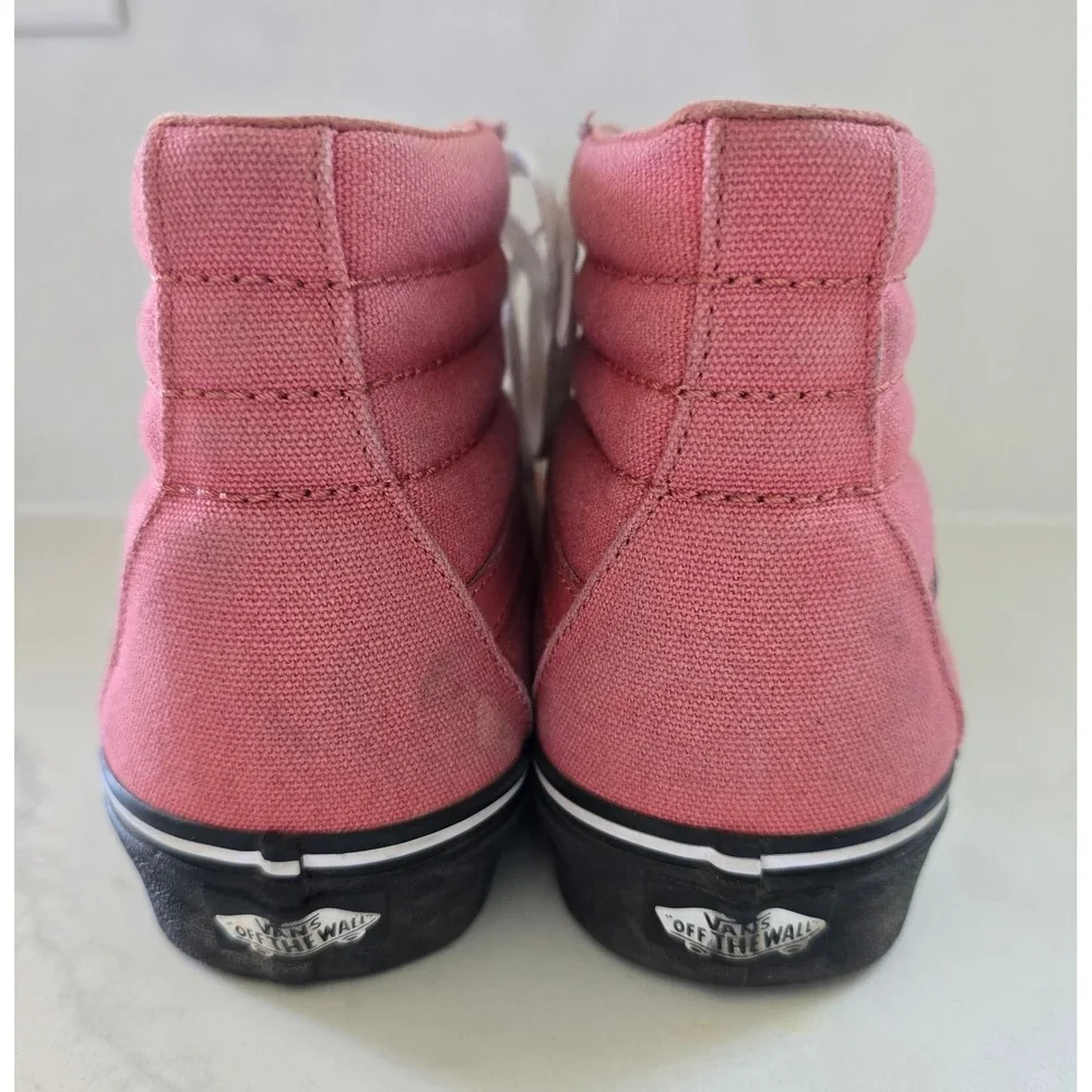 Vans Sk8-Hi Reissue Faded Rose Black High‎ Top Sneakers Mens 7.5 Womens 9